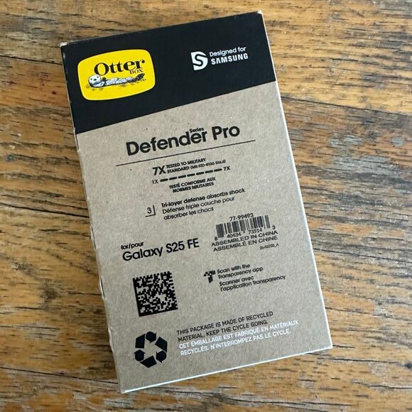 OtterBox black Samsung Galaxy S25 FE Defender Pro Series Case - Picture 3 of 4